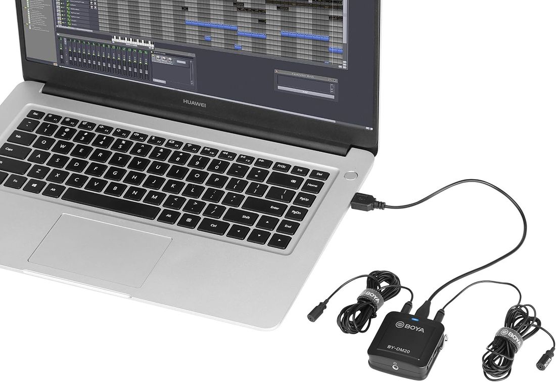 BOYA BY-DM20 tokanals opptakskit for mobil og PC