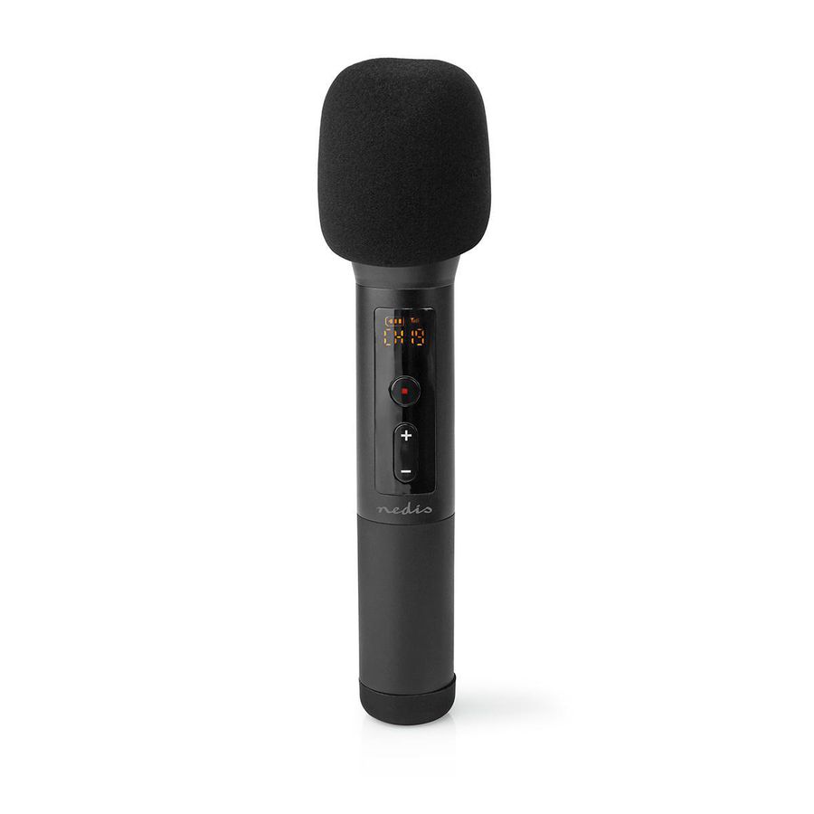 Nedis MPWL200BK Håndholdt Trådløst Mikrofonsystem UHF