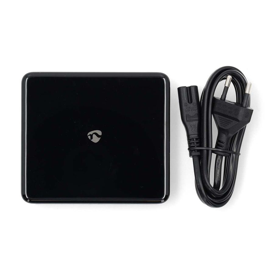 Nedis 65W PD hurtiglader, 4 utganger 2 x USB-C + 2 x USB-A, lade bærbare datamaskin, nettbrett, smarttelefoner