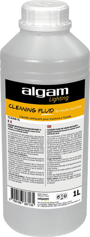 Algam Lighting CLEAN-1 Cleaning fluid / Rensevæske for røykmaskin - 1L