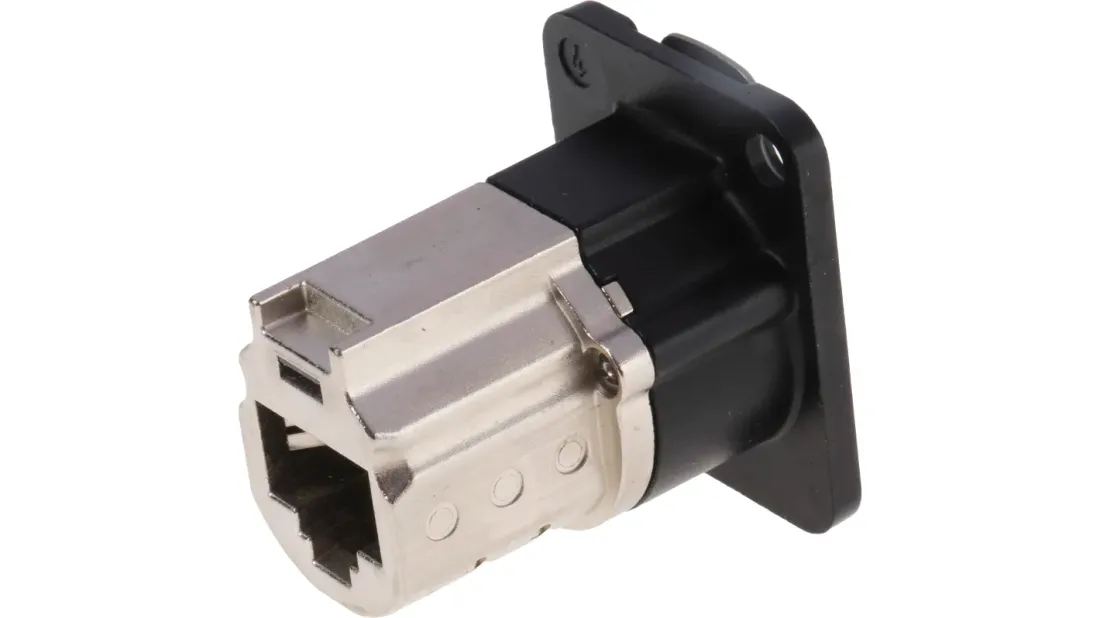Neutrik EtherCON RJ45 Cat6A chassis Feedthrough Sort