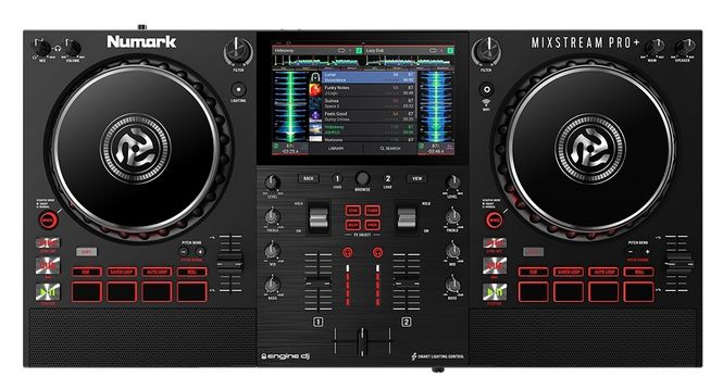 Hovedbilde Numark Mixstream Pro+, DJ-kontroller for streaming og Stand Alone bruk