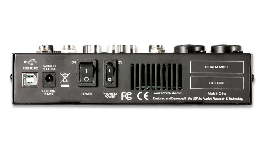 ART USB MIX 6 - 6-kanals Mixer / USB Audio Interface m/effekter