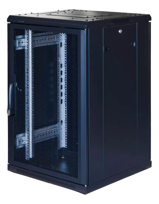 Hovedbilde TOTEN G3 - 18U Rackskap 600x600 perforert ståldør
