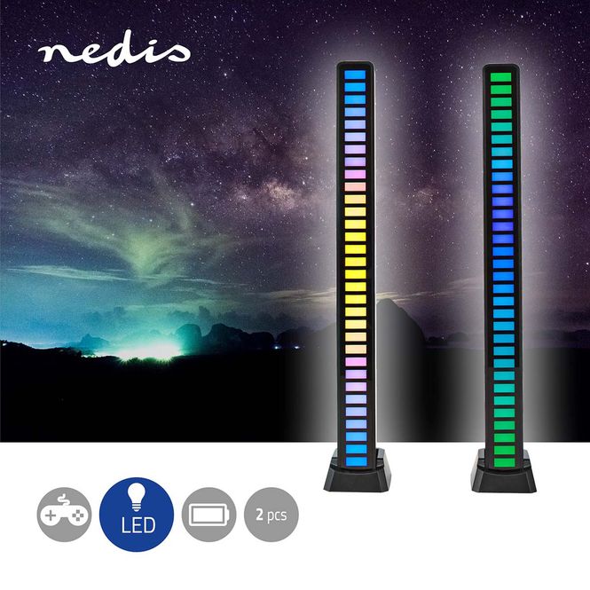 Hovedbilde Nedis Spillys - Duo-pakke med totalt 64 lysdioder