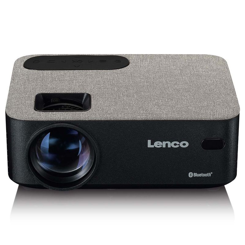 Lenco HD 720P LCD-projektor med Bluetooth grå, 4000 lumen, Full HD 1080P