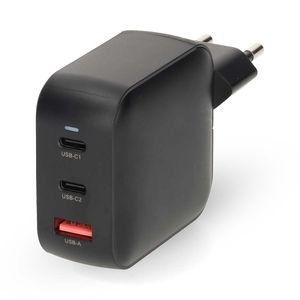 Hovedbilde Nedis 100W 2 x USB-C + USB-A lader med Hurtigladefunksjon