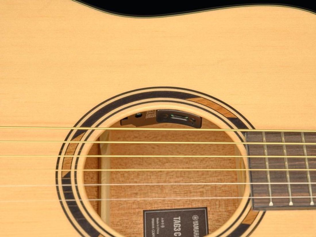 Yamaha TAG3C TransAcoustic Gitar Dreadnought med effekter og looper, m/bag, Naturell