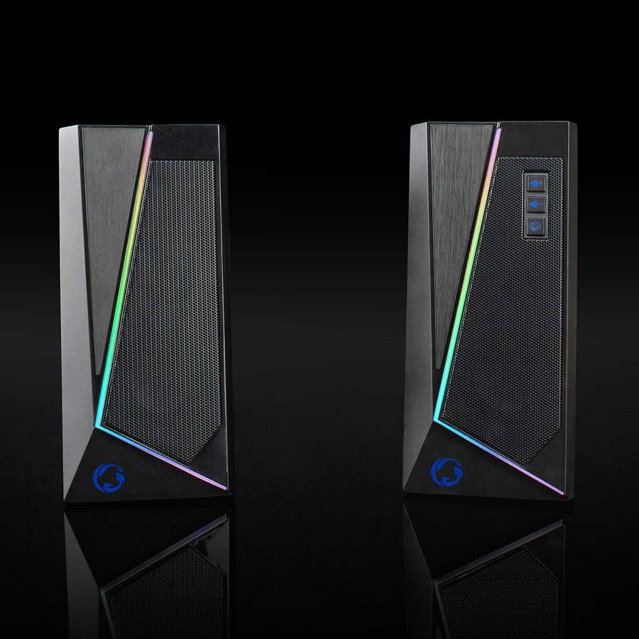 Nedis Gaming Speaker 18W - Høyttalerkanaler: 2.0 | USB-Strøm | LED-lyseffekter | Volumkontroll
