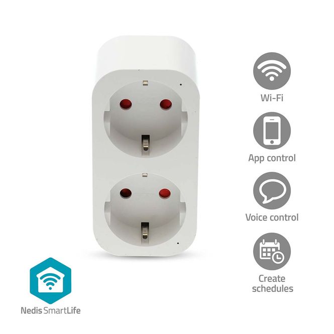 Hovedbilde SmartLife Wi-Fi Duo 3680 W Smart Plug med energimåler