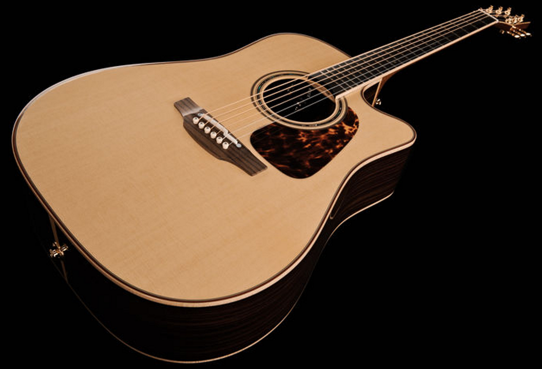 Takamine P7DC Dreadnought Gitar, m/ CTP-3 Cool Tube preamp, Naturel
