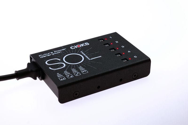 CIOKS SOL Strømforsyning, 25,4mm, 5 Isolerte uttak, Valgbar 9 - 18V
