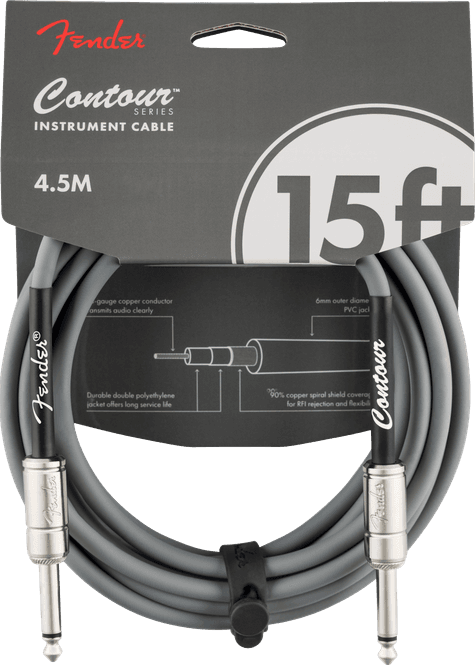 Hovedbilde Fender Contour Instrumentkabel - Inca Silver 4,5 m