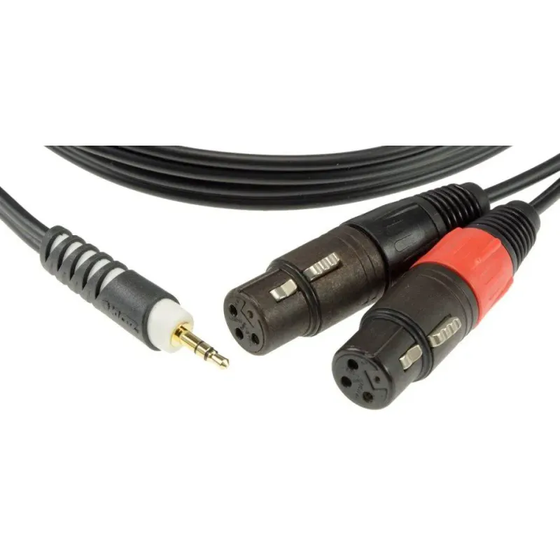 Klotz AY8-0100 Y-kabel Stereo Minijack - X2 XLR hun 1m