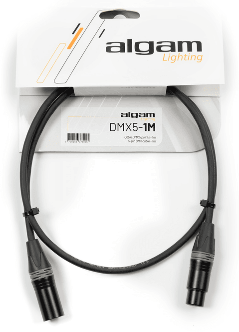 Hovedbilde Algam DMX5 - 5-pin DMX-kabel, 110Ω, 1m