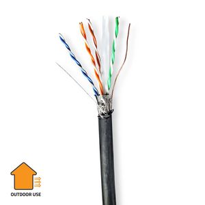 Hovedbilde Nedis Utend&oslash;rs CAT6 Nettverkskabelen 100m, S/FTP, sort