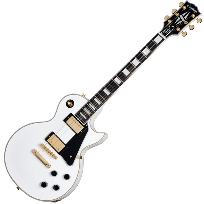 Hovedbilde Epiphone Les Paul Custom (inkl. koffert) AW Alpine White (2024) Inspired by Gibson Custom