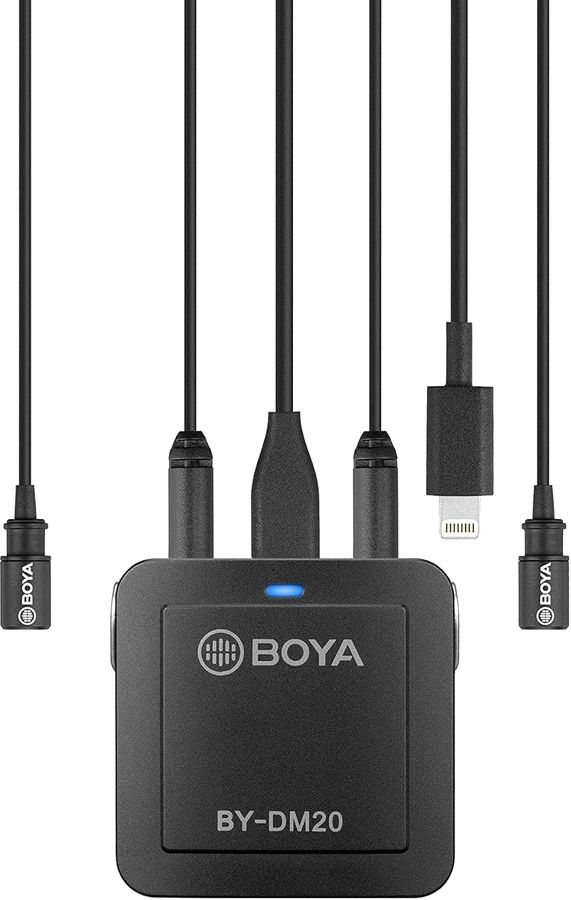 BOYA BY-DM20 tokanals opptakskit for mobil og PC