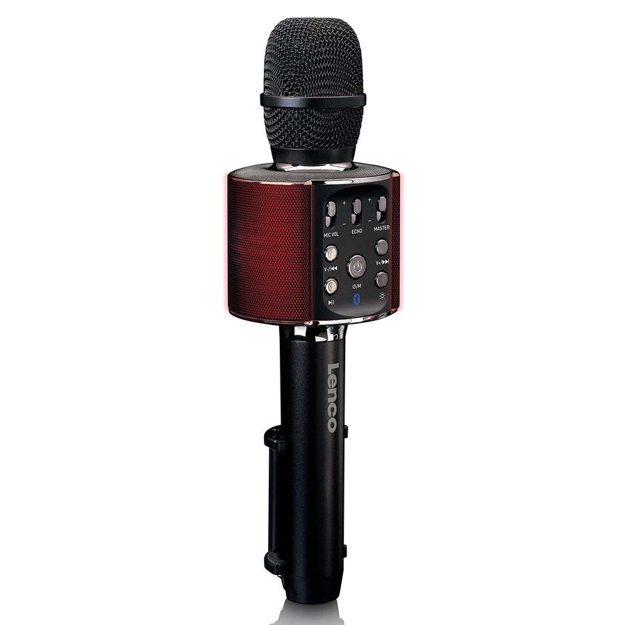 Lenco BMC-090 Bluetooth Karaokemikrofon med høyttaler og belysning