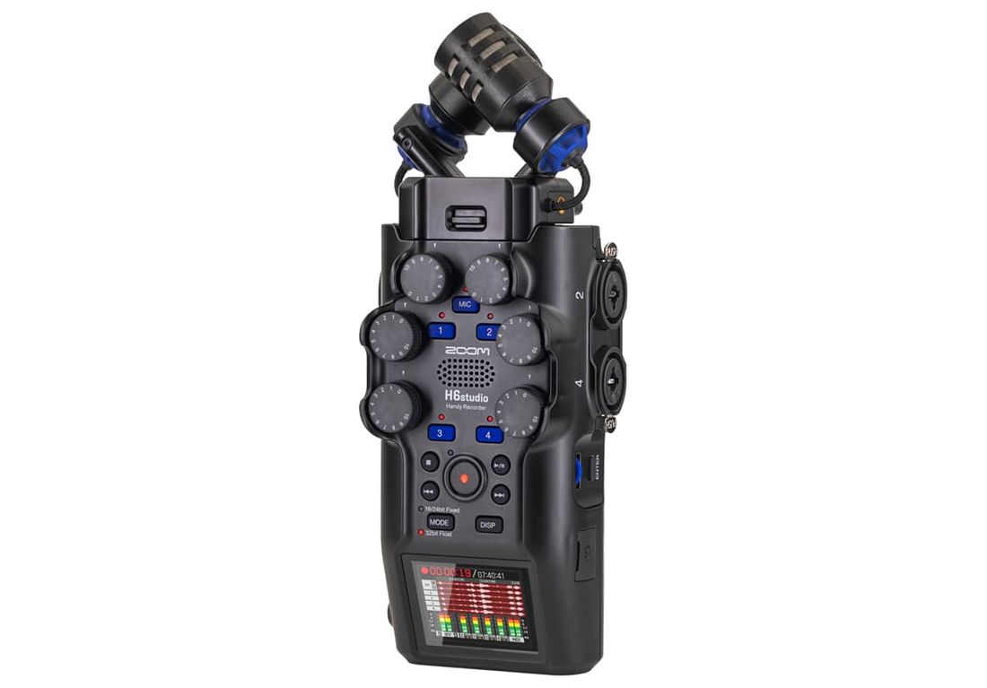 Zoom H6 studio håndholdt opptaker med seks spor + stereomiks
