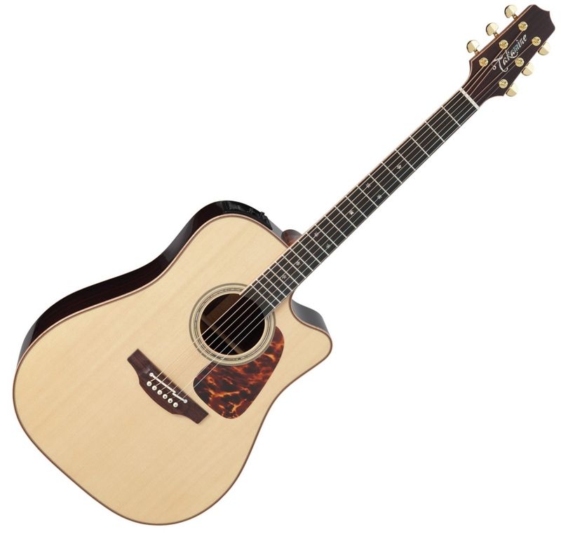 Takamine P7DC Dreadnought Gitar, m/ CTP-3 Cool Tube preamp, Naturel