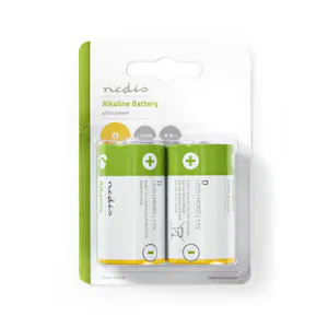 Hovedbilde Nedis Alkaliske Batteri D, 2 stk