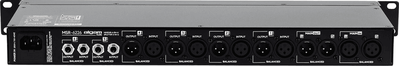 Algam MSR-6226 Rackmount 6-in-2 mixer / 2-in-6 splitter