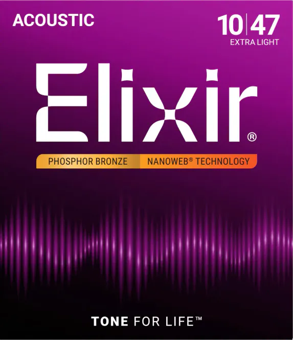 Hovedbilde Elixir 16002 Acoustic Phosphor Bronze NANOWEB 010-047