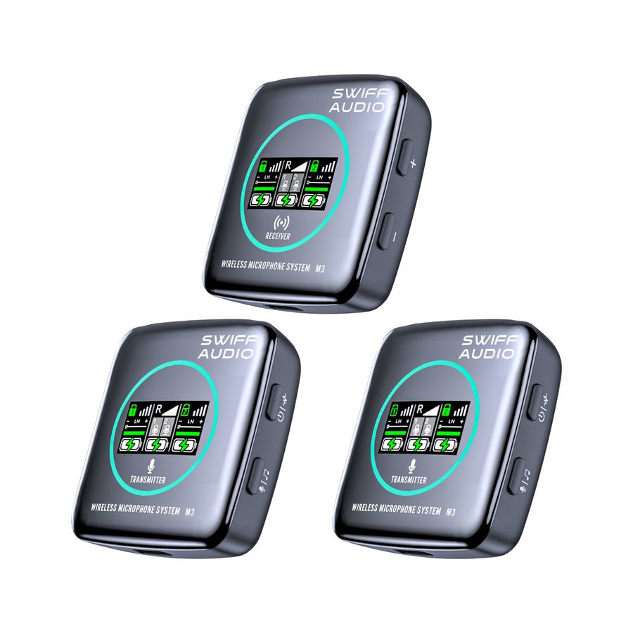 Swiff Audio M3 PRO 2.4GHz Trådløst mik. system, to mikrofoner med sender og mottaker