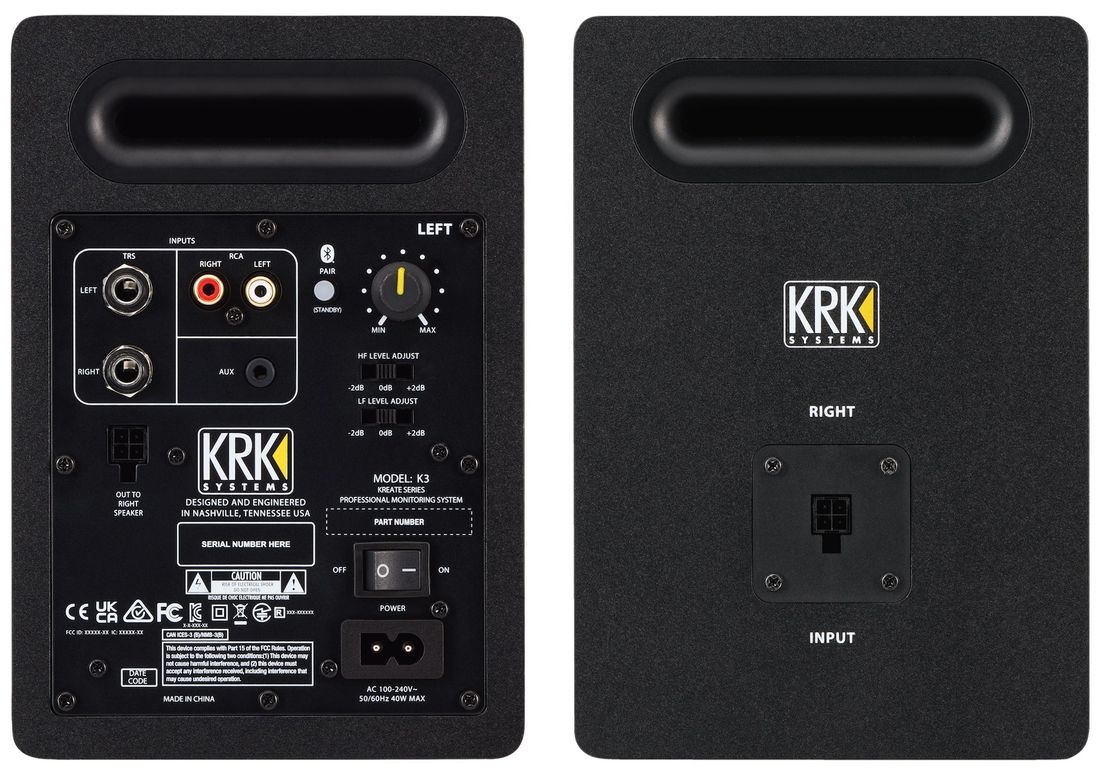 KRK Kreate 3 Aktive Studio Monitorer, (Par)