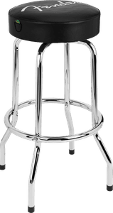 Hovedbilde Fender Spaghetti Logo 30" barkrakk med plekterlomme, sort og krom