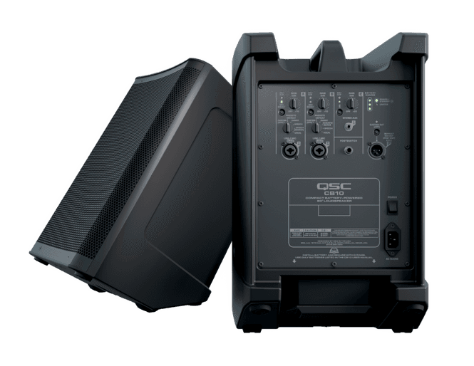 Hovedbilde QSC CB10 portabel høyttaler m/ 90° spredning, batteri og bluetooth