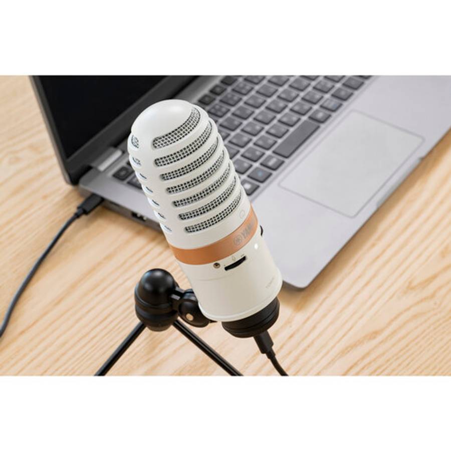 Yamaha YCM01U USB Condenser Microphone for Streaming, White