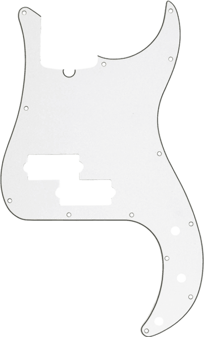 Hovedbilde Fender 0991376000 13-hole Multi-ply Modern-Style Precision Bass® pickguard, white