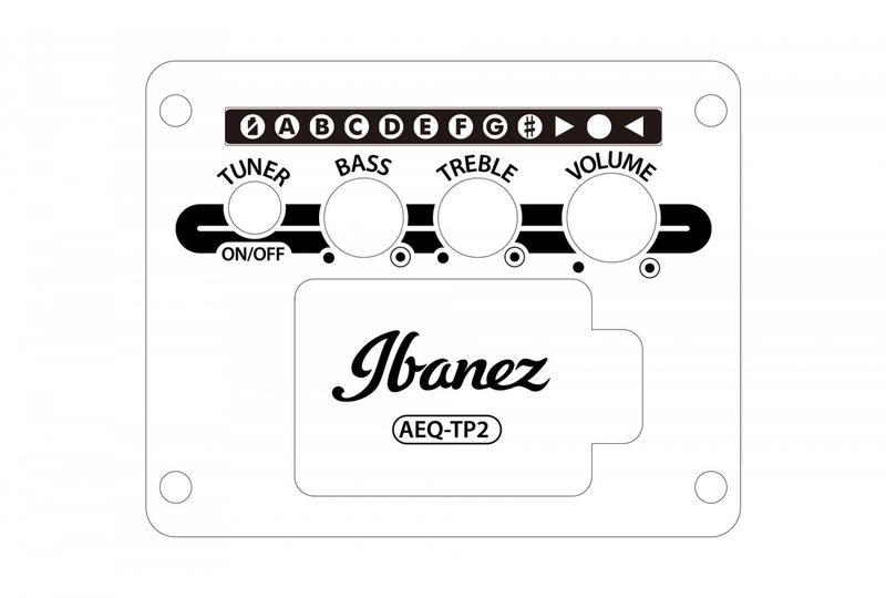 Ibanez AE140-WKH Western Gitar m/ AEQ-TP2 preamp, Weathered Black Open Pore
