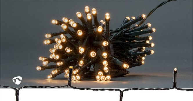 Hovedbilde Nedis Dekorativ lyslenke, 96 LED-lys, Varm Hvit, Batteridrift, 7.20M