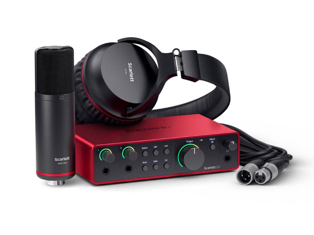 Focusrite Scarlett 2i2 Studio bundle Gen. 4, 2 inn/2 ut USB Lydkortpakke