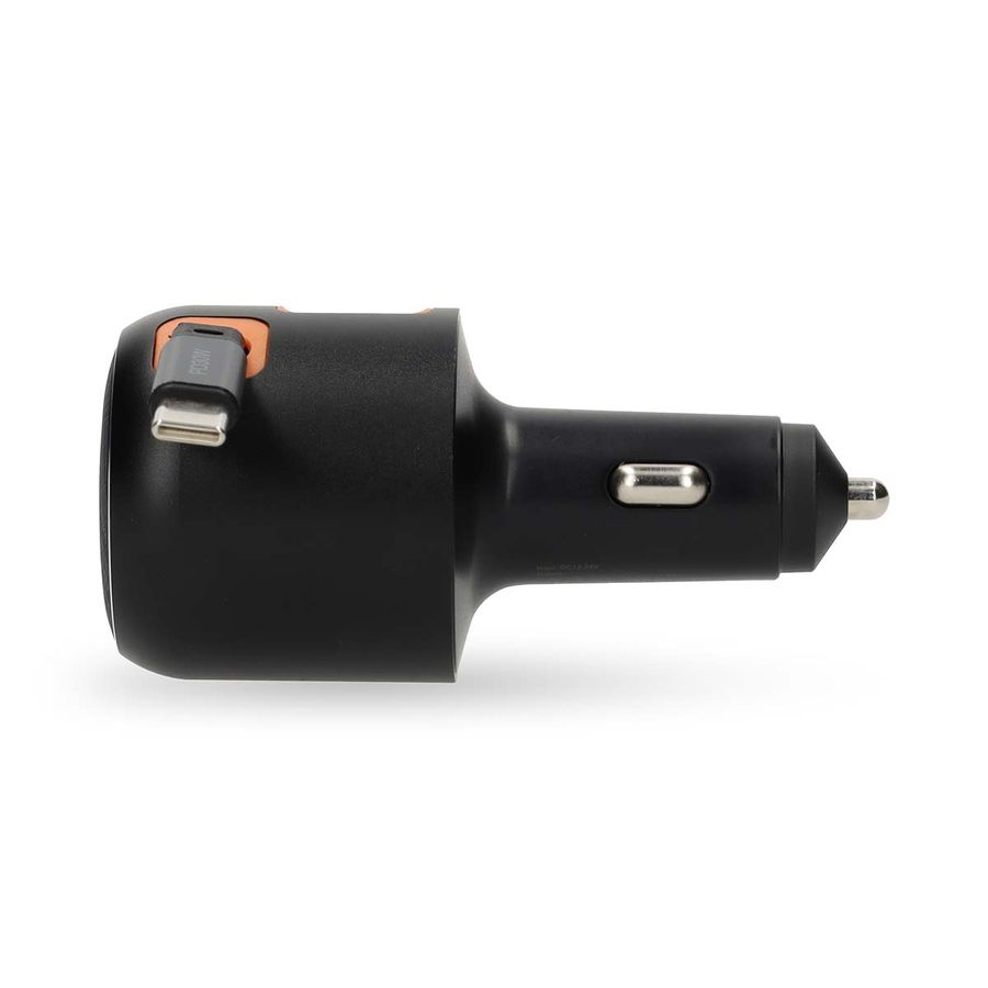 Nedis Billader 60W, 3.0A, USB-A / USB-C, Uttrekkbar USB-C-kabel, 0.70m