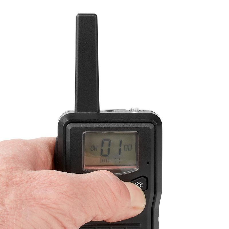 Nedis Walkie-Talkie Set m/ladestasjon, Opp til 10 km, 8 kanaler