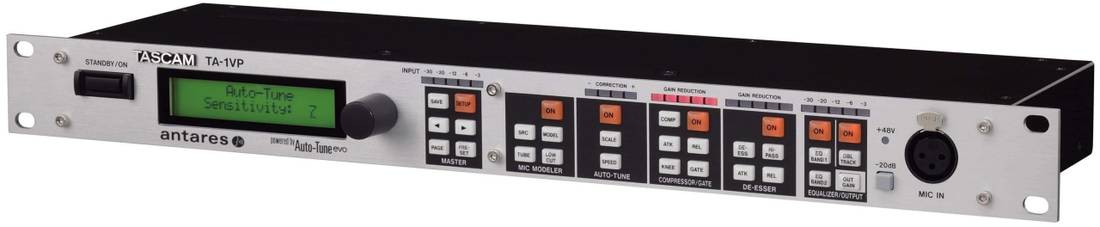 Tascam TA-1VP vokalprosessor med autotune fra Antares