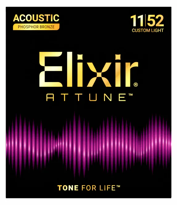 Hovedbilde Elixir 21027 Attune Phosphor Bronze Custom Light 11-52