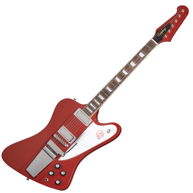 Hovedbilde Epiphone Inspired by Gibson Custom 1963 Firebird V Maestro Vibrola ER Ember Red