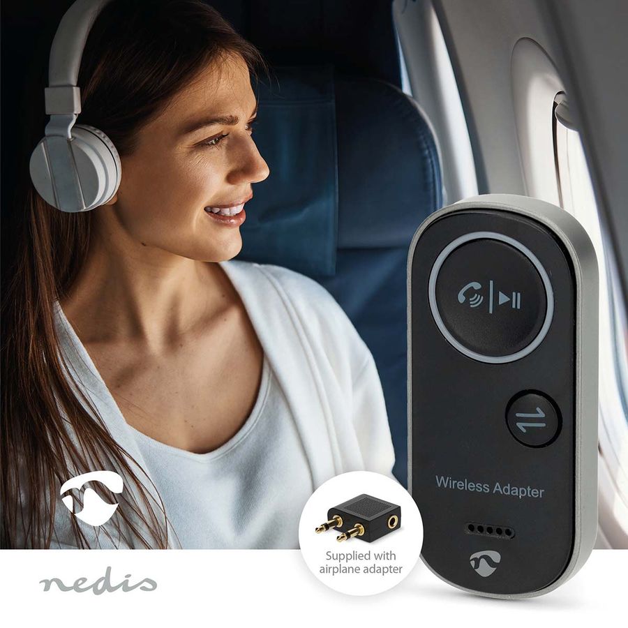Nedis Bluetooth sender & mottaker, koble til to enheter samtidig