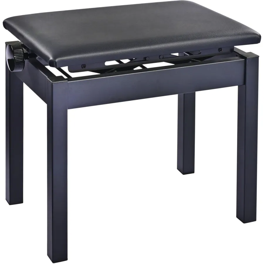 K&M 13992 - pianokrakk i metall med høydejustering og vinyltrekk