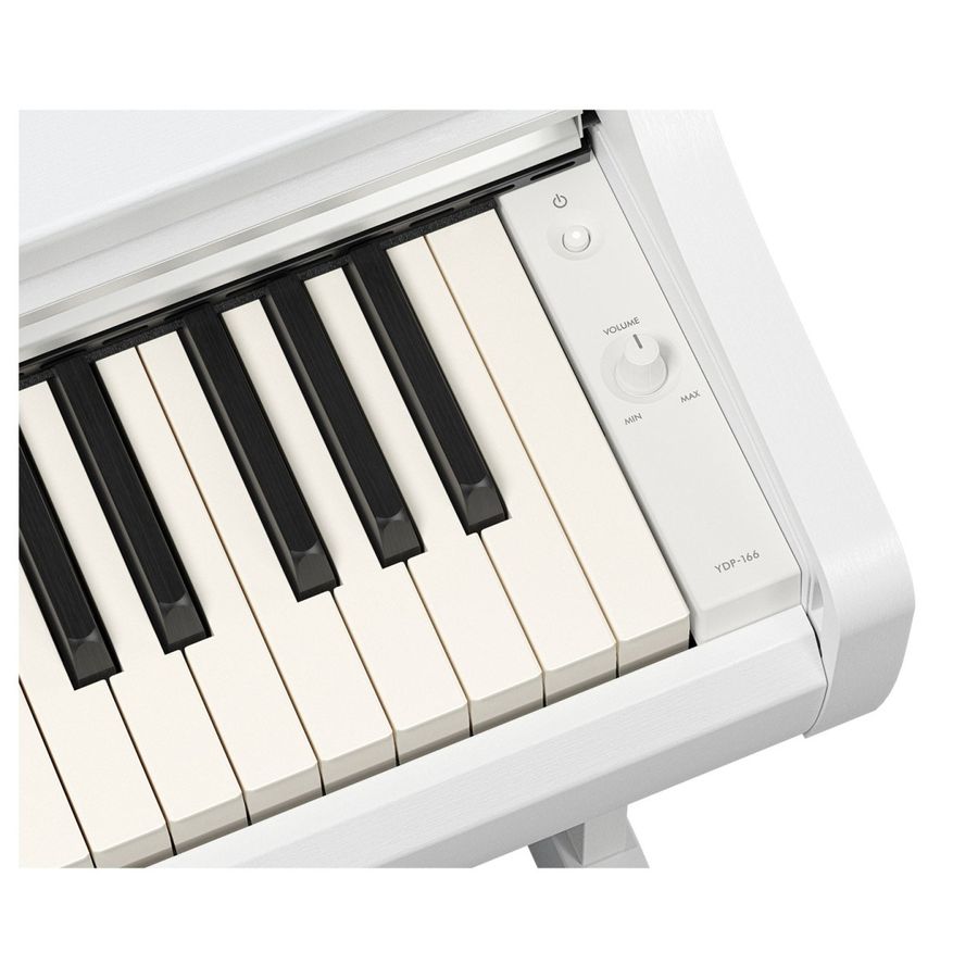 Yamaha YDP 166W digitalpiano, hvit