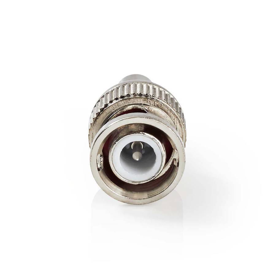 Nedis BNC kontakt, 50 Ohm, Krympe, Stål, Sølv