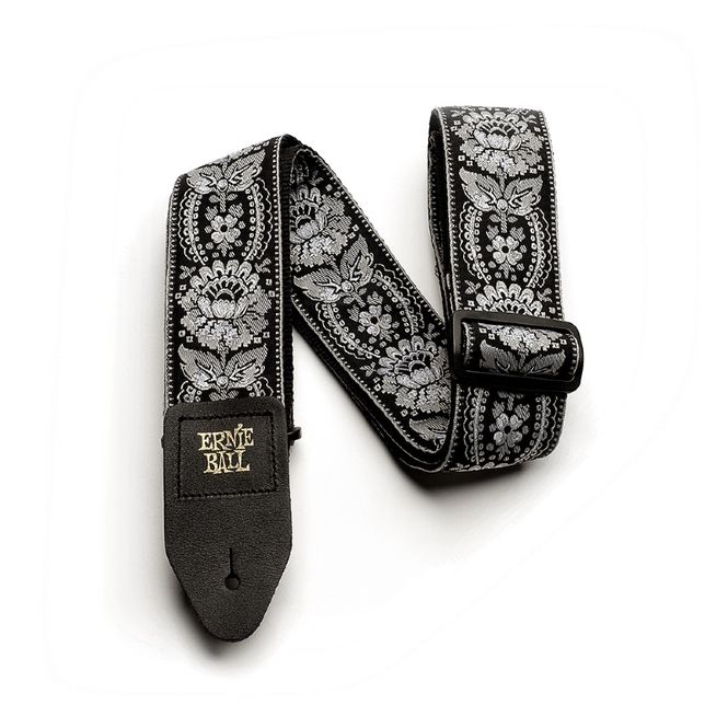 Hovedbilde Ernie Ball EB-4150 Gitarreim i klassisk Jacquard-design, Silver Orleans